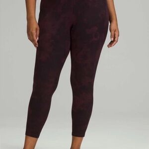SOLD Lululemon Align with pockets Deep Burgundy Leggings sz 14